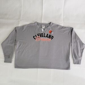 Cleveland Browns Gray Long Sleeve Shirt!